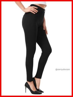 Skinny Yoga Dress Pants with Pockets Stretchy Business Casual Work Pants